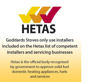 Goddards Stoves are Hetas approved installers